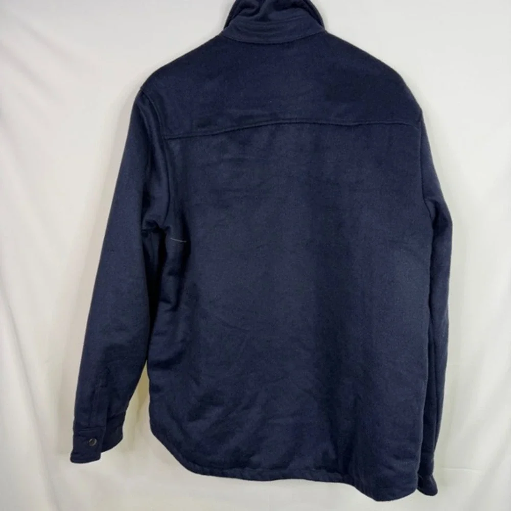 Bleecker & Broad Ashton Wool Shirt‎ Jacket Mens Large Navy NWT - Picture 4 of 6